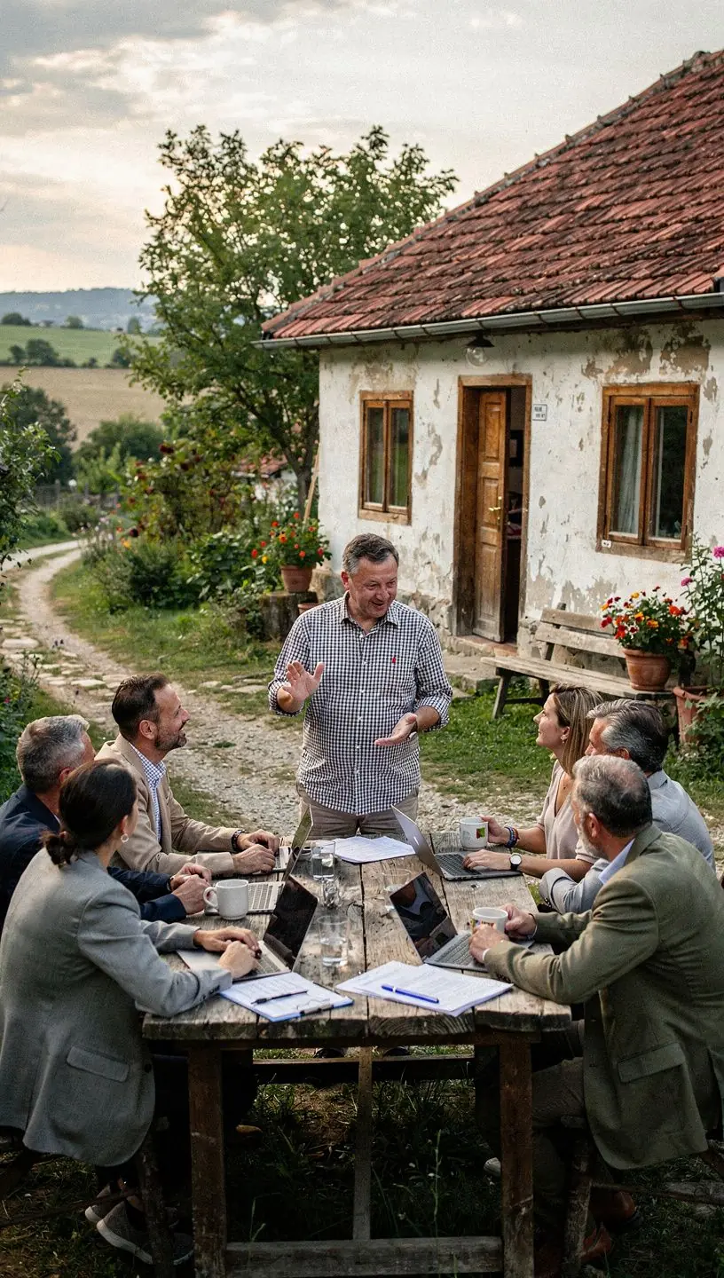 Professional team collaboration